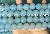 CAA5095 15.5 inches 14mm round sea blue agate beads wholesale