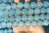 CAA5096 15.5 inches 16mm round sea blue agate beads wholesale