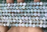 CAA5220 15.5 inches 6mm faceted round banded agate beads