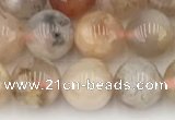 CAA5281 15.5 inches 8mm round sakura agate gemstone beads