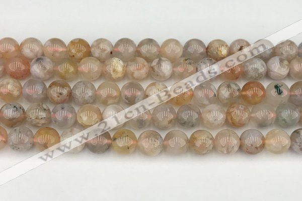 CAA5282 15.5 inches 10mm round sakura agate gemstone beads