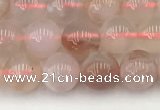 CAA5285 15.5 inches 6mm round natural sakura agate beads