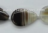 CAA533 15.5 inches 20*30mm flat teardrop madagascar agate beads