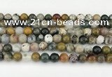 CAA5331 15.5 inches 8mm round ocean agate beads wholesale