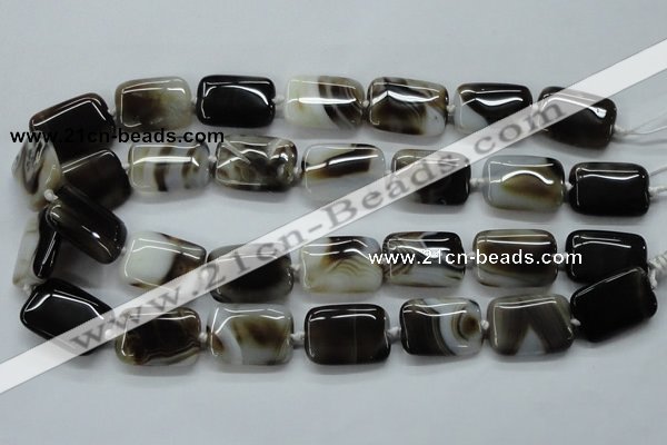 CAA535 15.5 inches 18*25mm rectangle madagascar agate beads