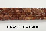 CAA5351 15.5 inches 10*14mm drum agate gemstone beads