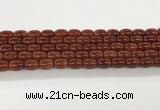 CAA5352 15.5 inches 10*14mm drum agate gemstone beads