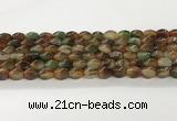 CAA5363 15.5 inches 8*12mm twisted rice agate gemstone beads