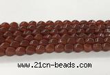 CAA5364 15.5 inches 8*12mm twisted rice agate gemstone beads