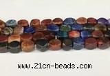 CAA5381 15.5 inches 10*12mm - 11*16mm faceted nuggets agate beads