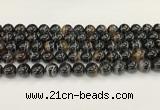 CAA5430 15.5 inches 12mm round agate gemstone beads