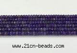 CAA5436 15.5 inches 6*8mm faceted rondelle agate gemstone beads