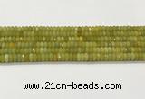 CAA5438 15.5 inches 6*8mm faceted rondelle agate gemstone beads