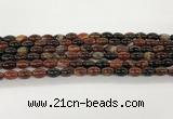 CAA5446 15.5 inches 8*12mm rice agate gemstone beads