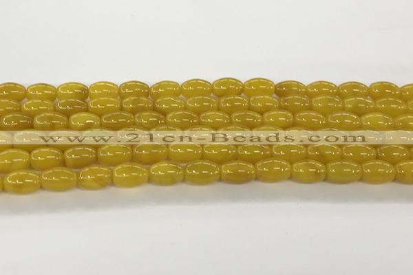 CAA5449 15.5 inches 8*12mm rice agate gemstone beads