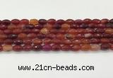 CAA5458 15.5 inches 8*12mm faceted rice agate beads