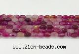 CAA5462 15.5 inches 8*12mm faceted rice agate beads