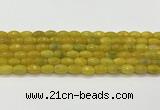 CAA5468 15.5 inches 8*12mm faceted rice agate beads