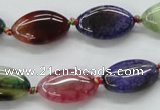 CAA547 15.5 inches 12*20mm marquise dyed madagascar agate beads