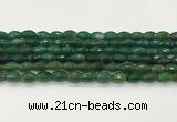 CAA5474 15.5 inches 8*12mm faceted rice agate beads