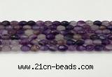 CAA5476 15.5 inches 8*12mm faceted rice agate beads