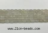 CAA5480 15.5 inches 8*12mm faceted rice agate beads