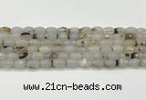 CAA5481 15.5 inches 8*12mm faceted rice agate beads