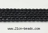 CAA5483 15.5 inches 8*12mm faceted rice agate beads