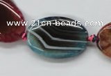 CAA552 15.5 inches 20*30mm oval dyed madagascar agate beads