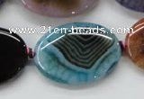 CAA554 15.5 inches 25*35mm oval dyed madagascar agate beads