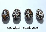 CAA5719 20*30mm drum tibetan agate dzi beads wholesale