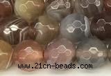 CAA5790 15 inches 6mm faceted round botswana agate beads