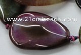 CAA588 15.5 inches 25*40mm faceted teardrop dragon veins agate beads