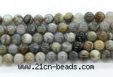 CAA6123 15.5 inches 10mm round bamboo leaf agate gemstone beads