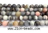 CAA6133 15 inches 10mm round Botswana agate beads wholesale