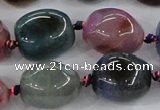 CAA617 15.5 inches 15*20mm nuggets dragon veins agate beads