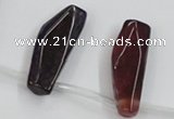 CAA624 top-drilled 15*42mm freeform dragon veins agate beads