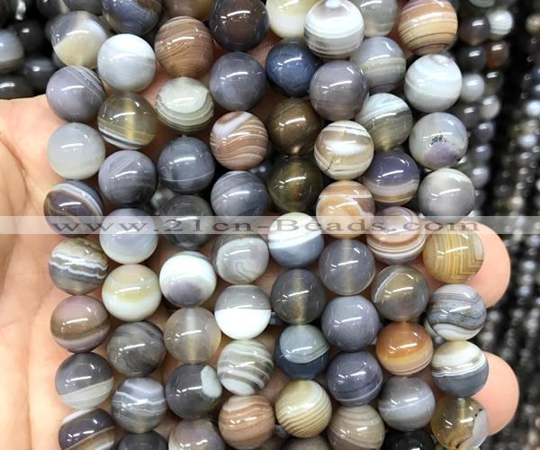 CAA6303 15 inches 10mm round Botswana agate gemstone beads
