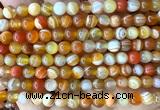 CAA6366 15 inches 6mm round orange banded agate beads wholesale