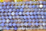 CAA6421 15 inches 6mm round blue banded agate beads wholesale