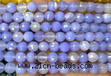 CAA6422 15 inches 8mm round blue banded agate beads wholesale