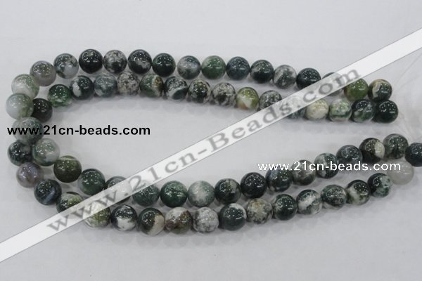 CAA703 15.5 inches 12mm round tree agate gemstone beads wholesale