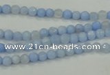 CAA734 15.5 inches 4mm faceted round blue lace agate beads wholesale