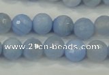 CAA738 15.5 inches 12mm faceted round blue lace agate beads wholesale