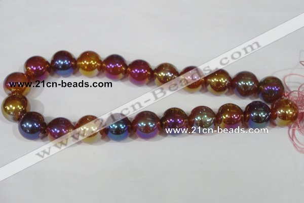 CAA873 15.5 inches 18mm round AB-color red agate beads