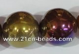CAA877 15.5 inches 25mm round AB-color red agate beads