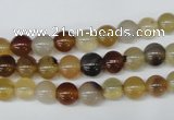 CAA890 15.5 inches 6mm round agate gemstone beads wholesale