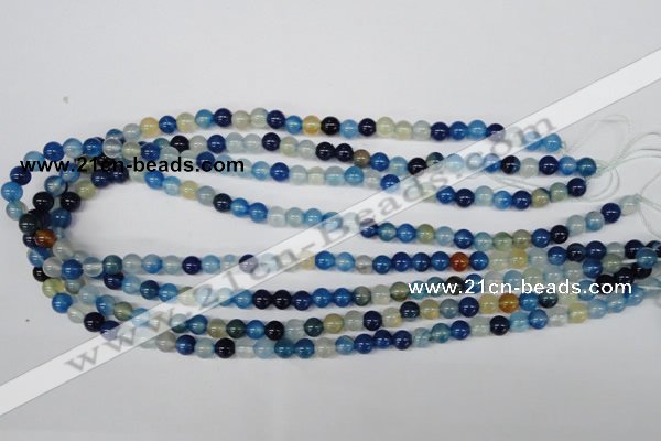 CAA930 15.5 inches 6mm round agate gemstone beads