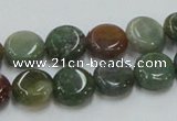 CAB129 15.5 inches 12mm coin india agate gemstone beads wholesale