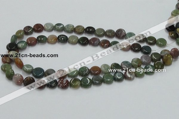 CAB129 15.5 inches 12mm coin india agate gemstone beads wholesale